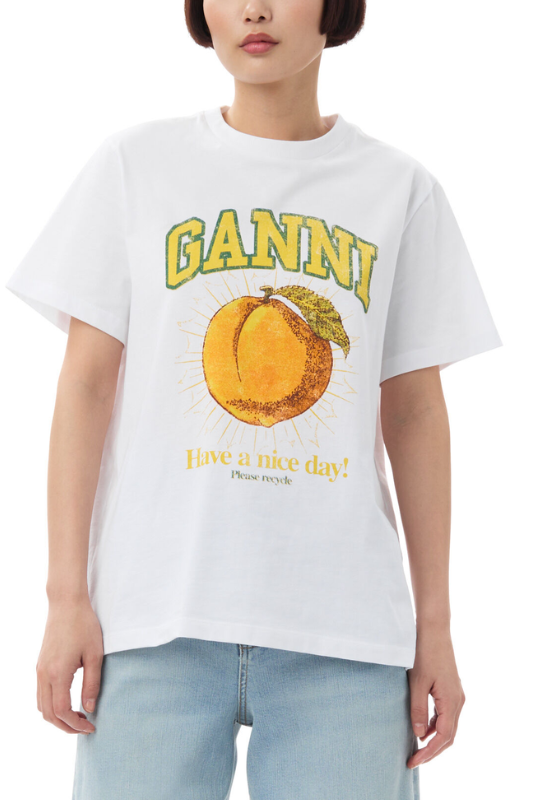 Ganni Relaxed Peach Tee